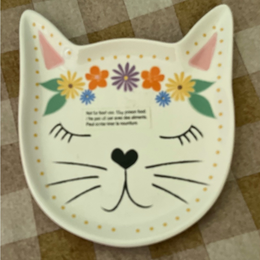 Cat Ceramic Tray ~ NWT